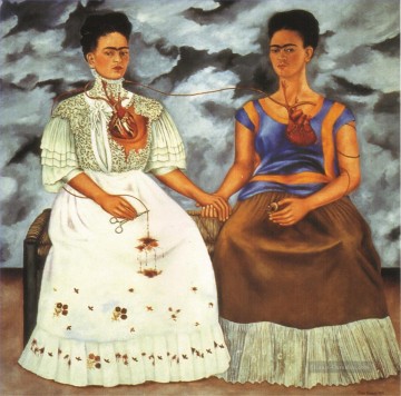 Frida Kahlo Werke - Die beiden Fridas 1939 Feminismus Frida Kahlo